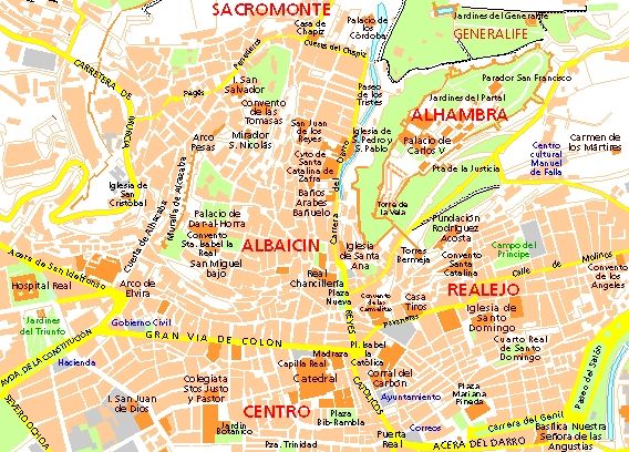 Mapas Y Planos De Granada